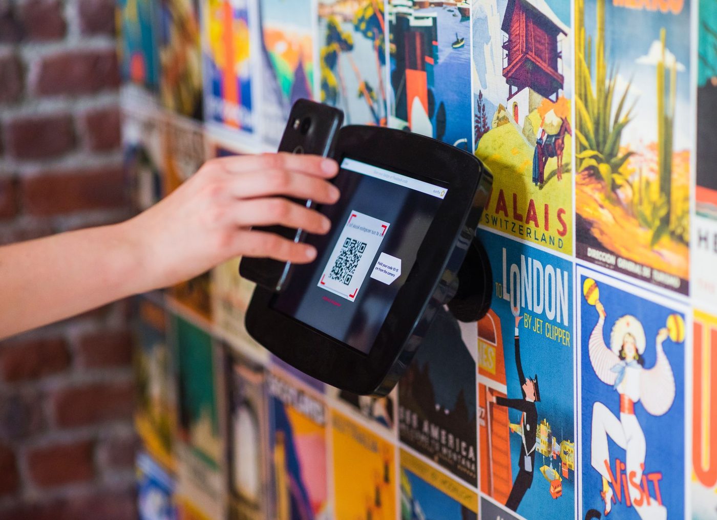 Same burger menu shown on phone QR menu and printed page
